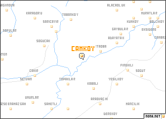 map of Camköy