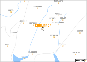 map of Çamlarca