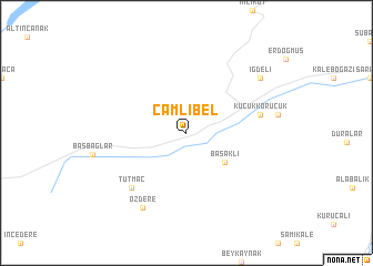 map of Çamlıbel