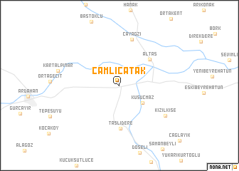 map of Çamlıçatak