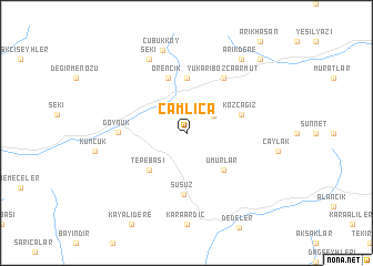map of Çamlıca