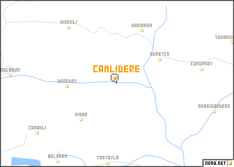 map of Çamlıdere