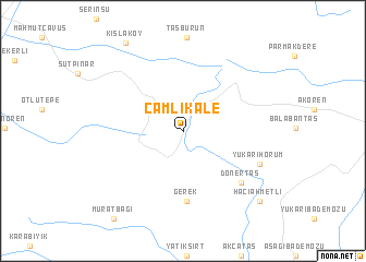 map of Çamlıkale