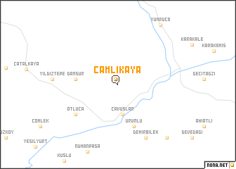 map of Çamlıkaya