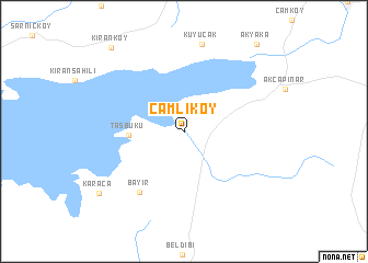 map of Çamlıköy