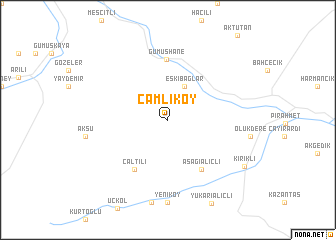 map of Çamlıköy