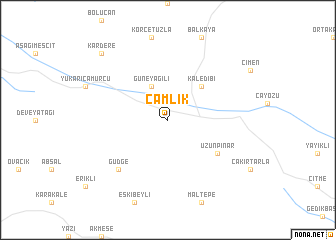 map of Çamlık