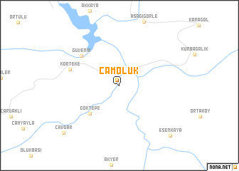 map of Çamoluk