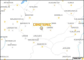 map of Camotepec