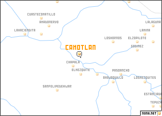 map of Camotlán