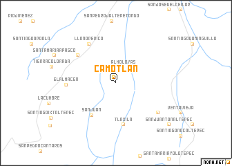 map of Camotlán