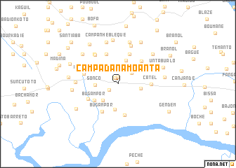 map of Campada Namoanta