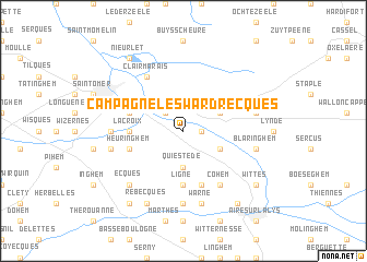 map of Campagne-lès-Wardrecques