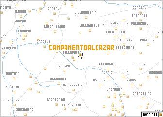 map of Campamento Alcazar