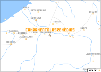 map of Campamento Los Remedios