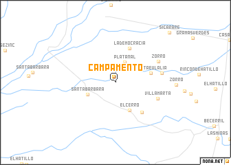 map of Campamento