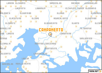 map of Campamento