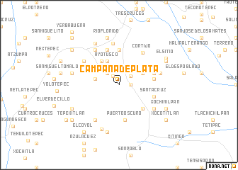 map of Campaña de Plata