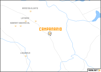 map of Campanario