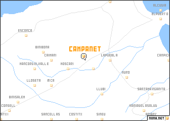 map of Campanet