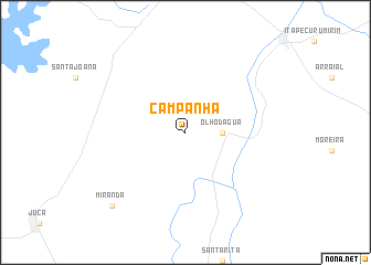 map of Campanha