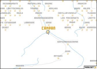 map of Campan