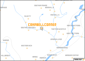 map of Campbell Corner