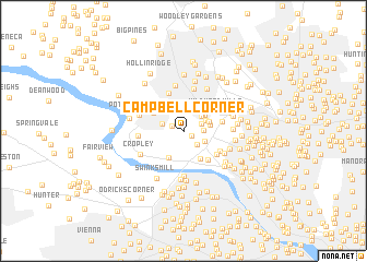 map of Campbell Corner