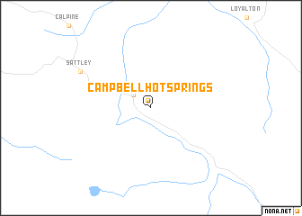 map of Campbell Hot Springs