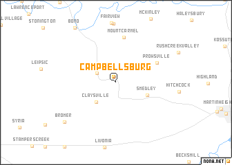 map of Campbellsburg