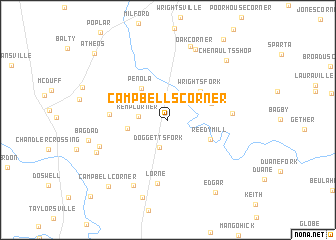 map of Campbells Corner