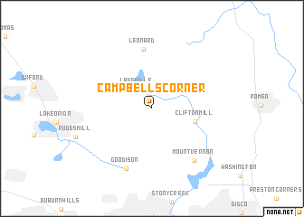 map of Campbells Corner