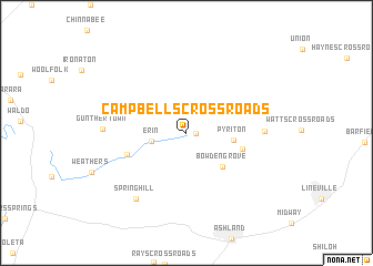 map of Campbells Crossroads