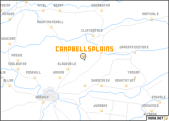 map of Campbells Plains