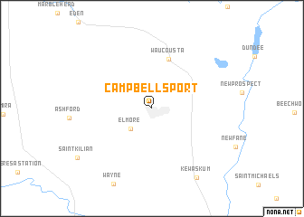 map of Campbellsport