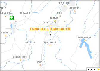 map of Campbelltown South