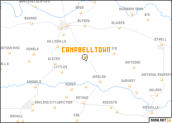 map of Campbelltown