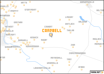 map of Campbell