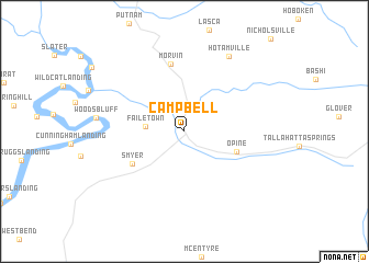 map of Campbell