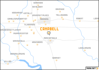 map of Campbell