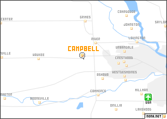 map of Campbell