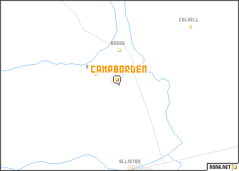 map of Camp Borden