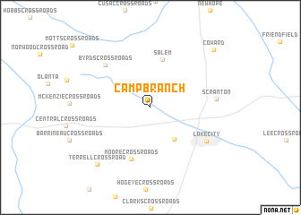 map of Camp Branch