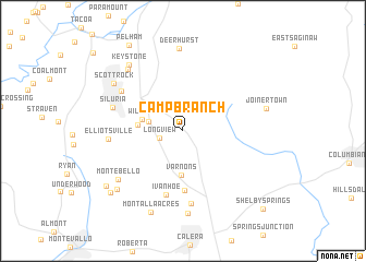 map of Camp Branch