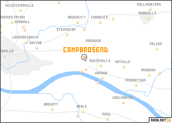 map of Camp Brosend