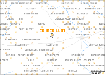 map of Camp Caillot