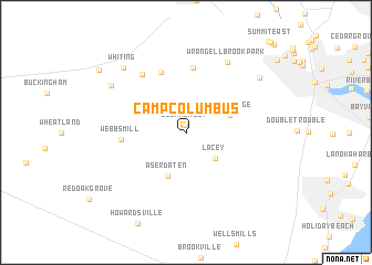 map of Camp Columbus