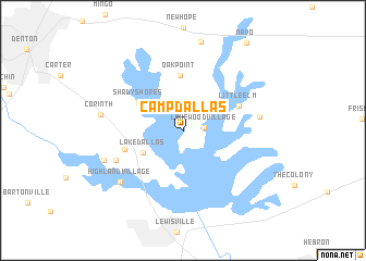 map of Camp Dallas