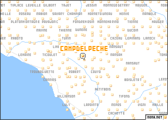 map of Camp Delpèche