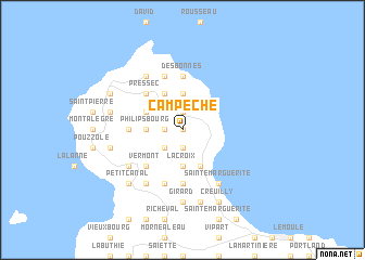 map of Campêche